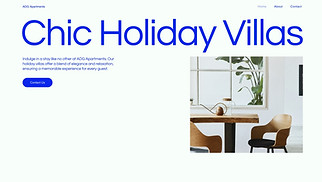Apartments & Hostels website templates - Holiday Villas (Simple)
