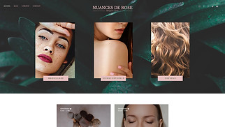 Templates de sites web Maquillage et cosmétiques - Blog beauté
