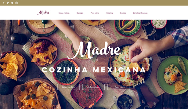 Templates de Restaurantes e Comida - Restaurante Mexicano