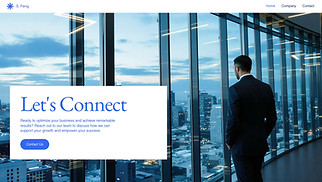 Landing Pages website templates - Consulting Services Company (Simple)