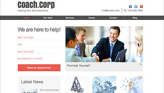 व्यापार website templates - कोचिंग पेशेवर