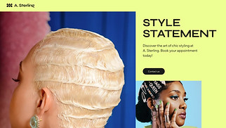 Beauty & Hair website templates - Hairdresser (Modern)