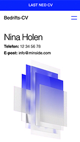 Porteføljer og CV website templates – Business CV