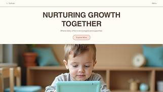 Education website templates - Special Needs School (Warm)