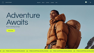 Sports & Outdoors website templates - Online Outdoor Sports Store (Earthy)