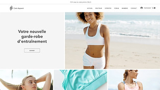 Templates de sites web Mode et style - Boutique de vêtements de sport