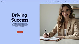 All website templates - Professional CV (Sleek)