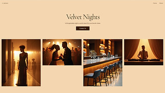 Bar & Club website templates - Night Club (Glamorous)