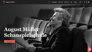 Alle Website-Vorlagen - Schauspielschule