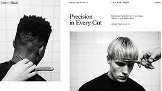 Hemsidemallar för Allt - Barber Shop (Clean)