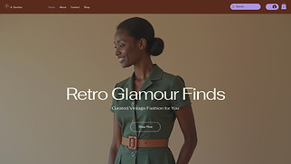 Fashion & Clothing website templates - Vintage Clothing Store (Retro)
