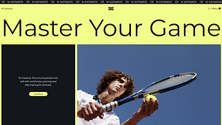 Classes & Courses website templates - Tennis School (Dynamic)