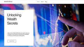 Blog website templates - Finance Blog (Clean)