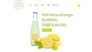 Food & Drinks website templates - Juice Shop