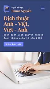 Mẫu trang web Nghệ thuật văn học – Biên dịch viên