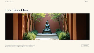 Religion website templates - Buddhism Center (Calm)