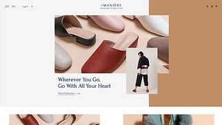 फैशन और स्टाइल website templates - जूतों का स्टोर 