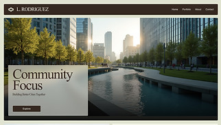 Architecture website templates - Urban Planner Portfolio (Clean)