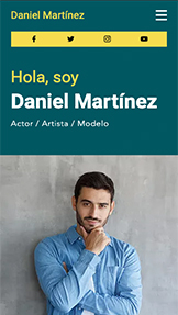 Portafolios Online plantillas web – Currículum vitae de actuación