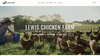 Hemsidemallar för Lantbruk och trädgård - Kycklinguppfödning