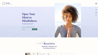 Gezondheid en wellness website templates - Wellnessblog 