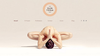 Templates de sites web Bien-être - Studio Yoga