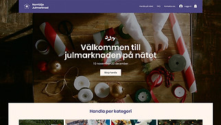 Hemsidemallar för Communitys - Julmarknad online