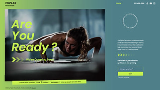 Sports & Fitness website templates - Coming Soon Landing Page