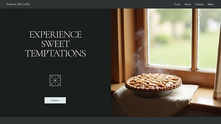 Cafe & Bakery website templates - Pie Shop (Cozy)