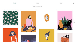 Kunst website templates - Illustrator