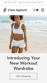 Mẫu trang web Thể thao và Ngoài trời – Cửa hàng quần áo thể thao