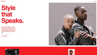 Beauty & Hair website templates - Hairstylist (Vibrant)