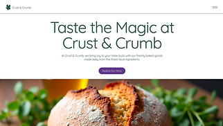 Cafe & Bakery website templates - Bakery (Fresh)