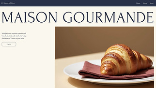 Restaurants & Food website templates - Boulangerie (Classic)
