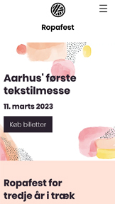 Begivenheder hjemmesideskabeloner – Tekstilmesse