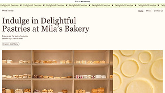 Templates de sites web Restaurants - Pastry Shop (Bright)