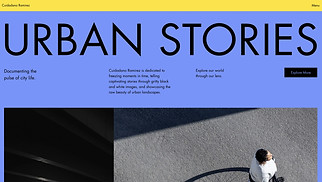 Portfolios website templates - City Photographer (Vibrant)