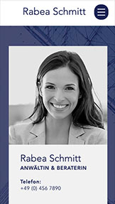 Portfolio & Lebenslauf website templates – Business-Lebenslauf