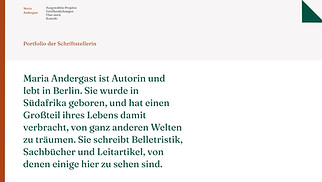 Alle Website-Vorlagen - Autor/in