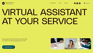  website templates - Virtual Assistant (Luminous)