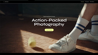 Portfolio & CV website templates - Freelance Sports Photographer (Outline)