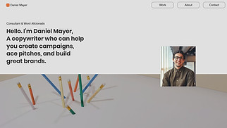 Portfolio website templates - Copywriter
