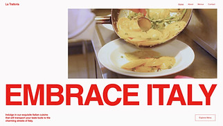 Restaurant website templates - Trattoria (Retro)