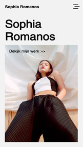 Portfolio en cv website templates - Modeontwerper 