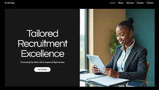 Business website templates - Recruitment Firm (Dynamic)