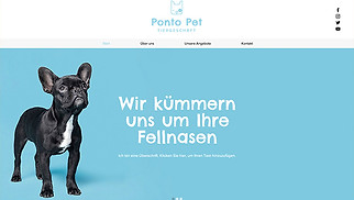Tiere Website-Vorlagen - Haustierpflege-Dienstleister