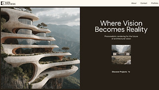 เทมเพลตเว็บไซต์ ทั้งหมด - Architectural Rendering Studio (Futuristic)