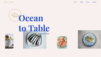 เทมเพลตเว็บไซต์ ร้านอาหาร & อาหาร - ร้านอาหารเมนูปลา & อาหารทะเล