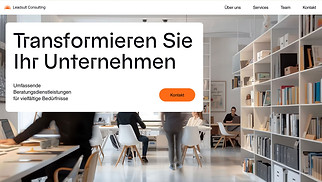Alle t Website-Vorlagen - Landingpage für Unternehmensberatung (illustrativ)