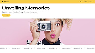 Portfolios website templates - Events Photography Studio (Fresh)
